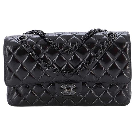 chanel classic handbag calfskin|Chanel black quilted flap bag.